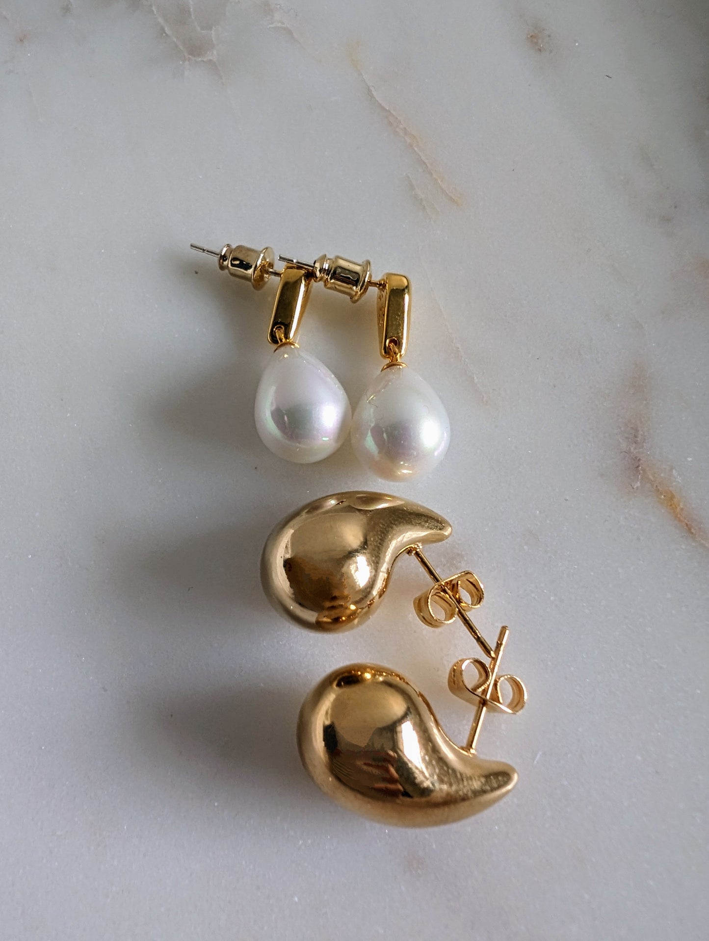 Pearl Drop Bead Earrings