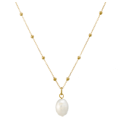 Baroque Drop Pearl Necklace