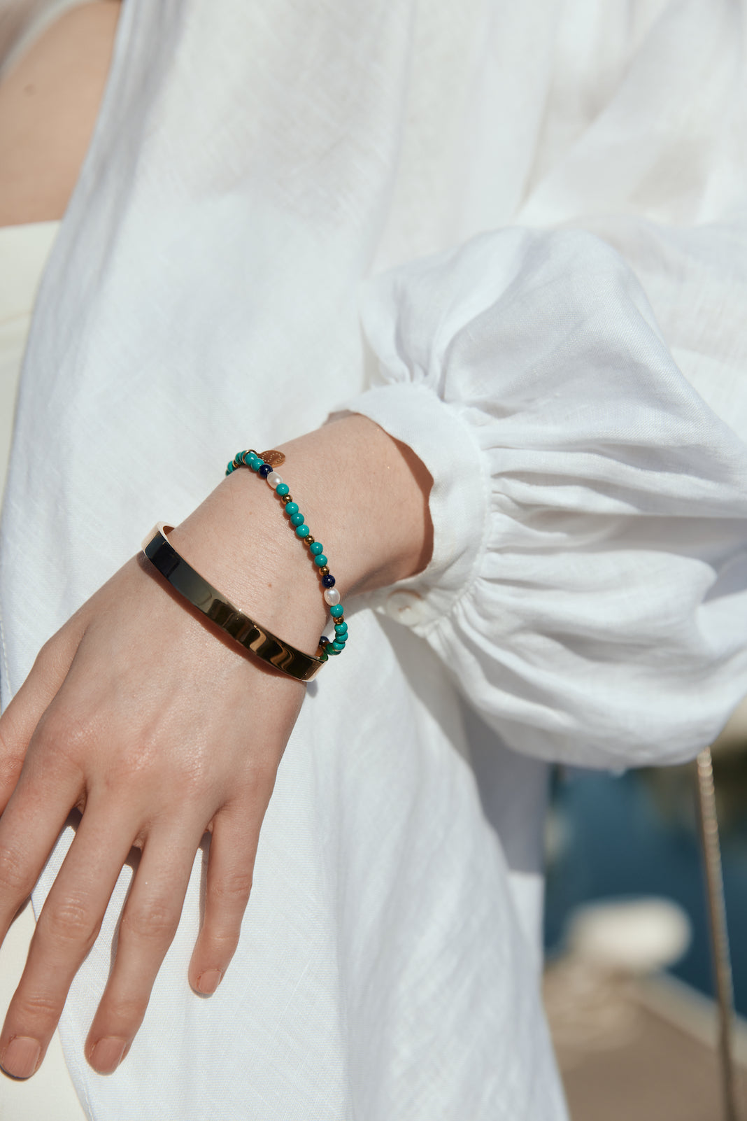 Sienna / Bangle / Crystal + Gold