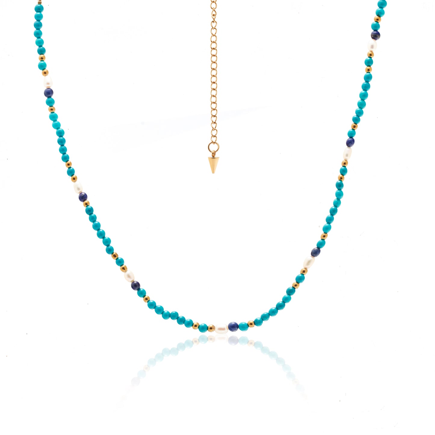 Sorrento / Necklace / Turquoise + Gold