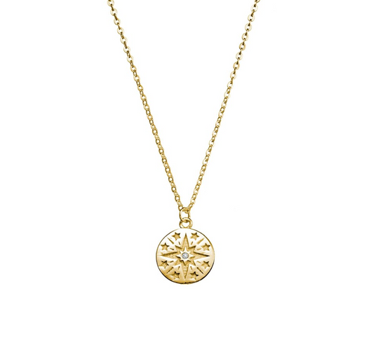 Aztec Star Gold Plated Necklace
